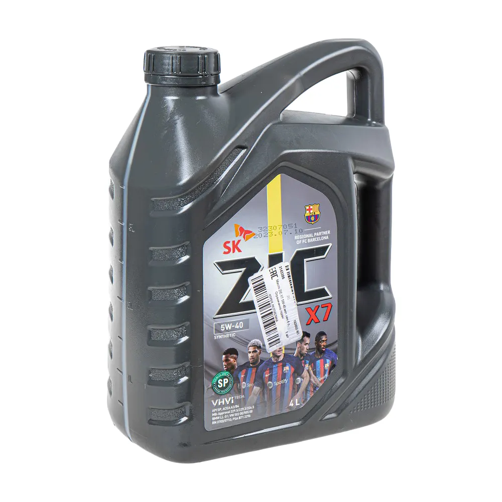 Масло моторное ZIC X7 5W-40 синтетическое 4 л УЦЕНКА! 162662-N3