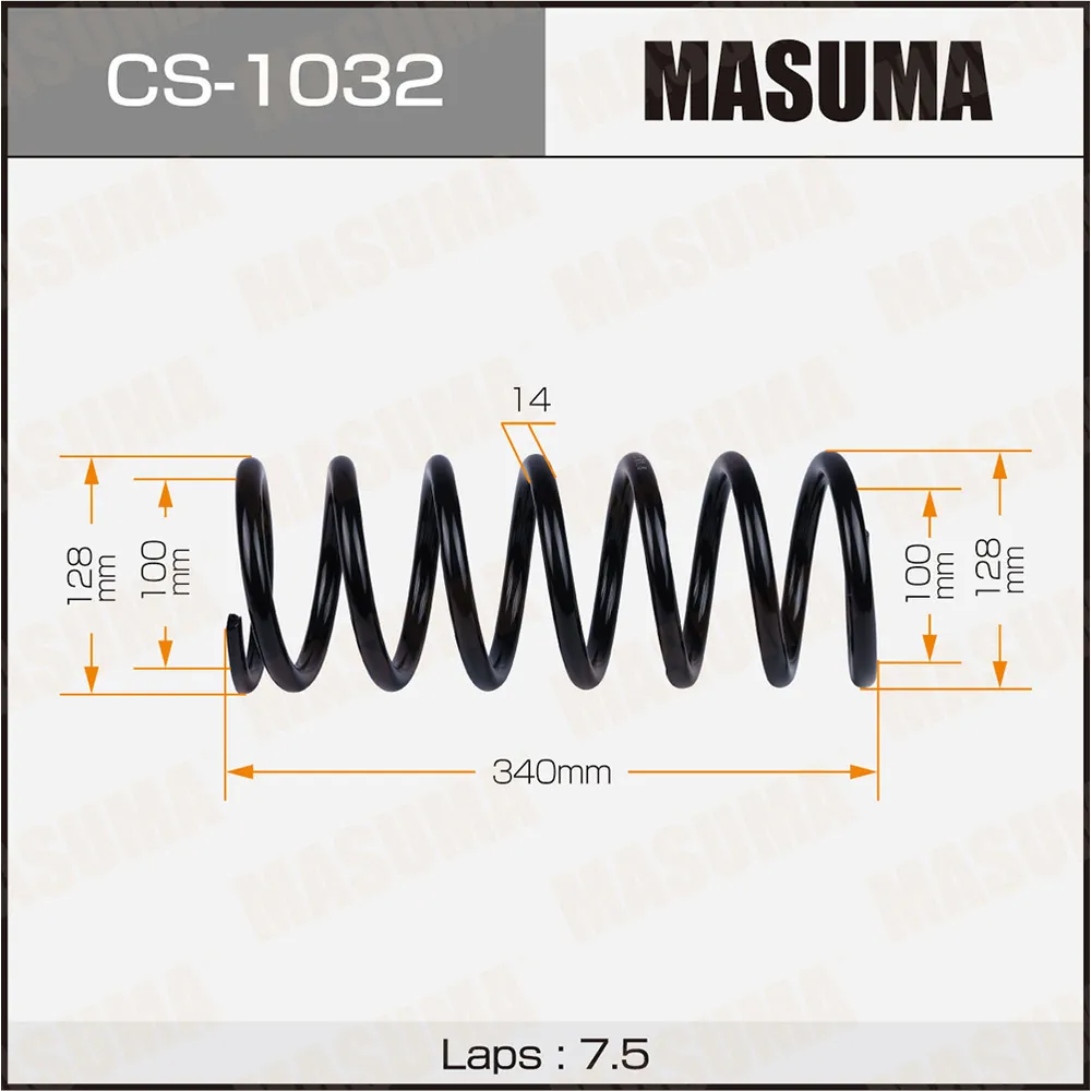 Пружина задняя TOYOTA IPSUM MASUMA CS-1032