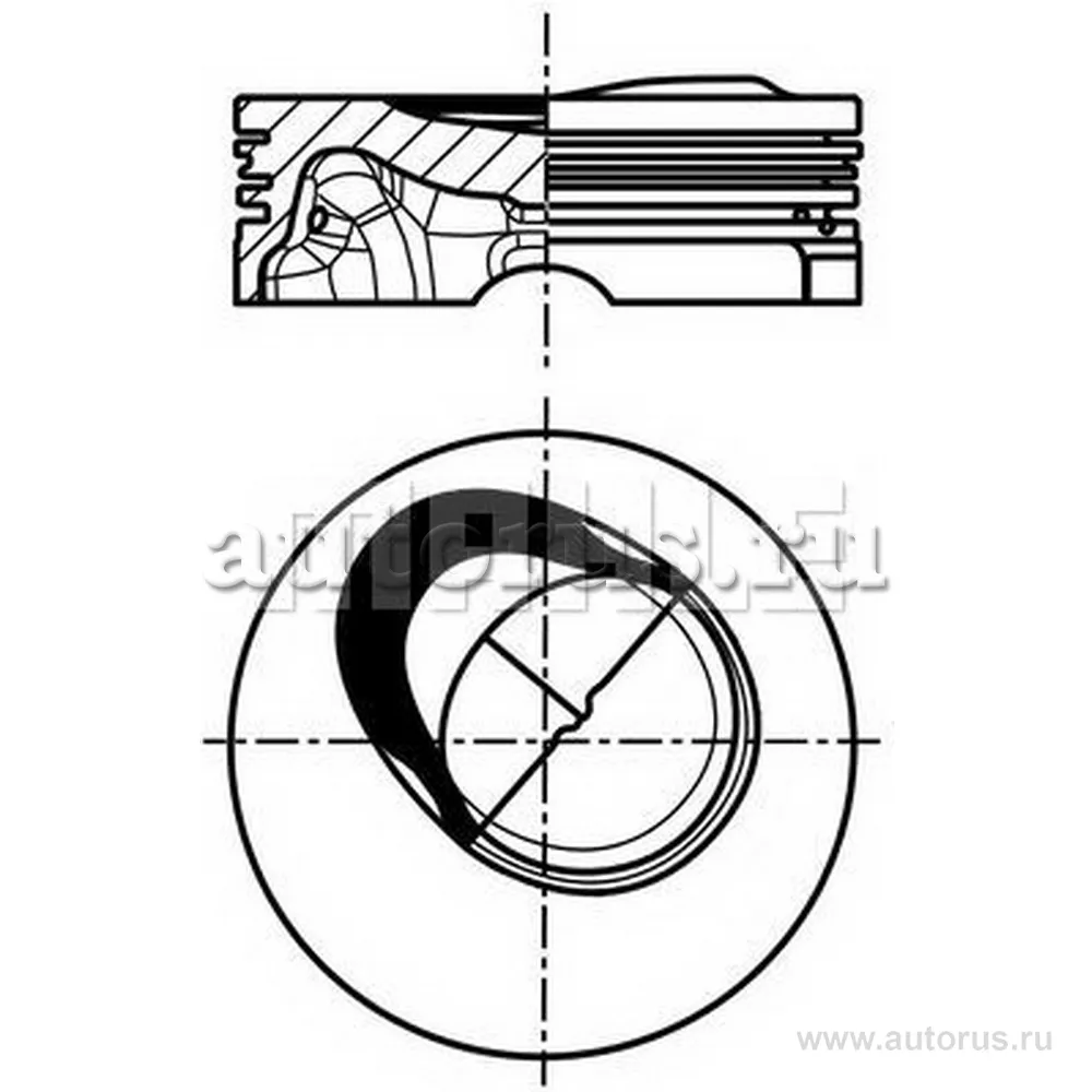 Поршень ДВС AUDI. VW 1.2TSI CBZACBZB 71 1.2x1.2x2 STD 09