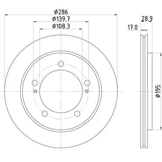 Диск тормозной передний NISSHINBO ND9015