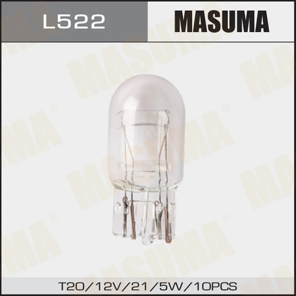 Лампа 12V T20/5 21/5W MASUMA 10 шт. картон L522