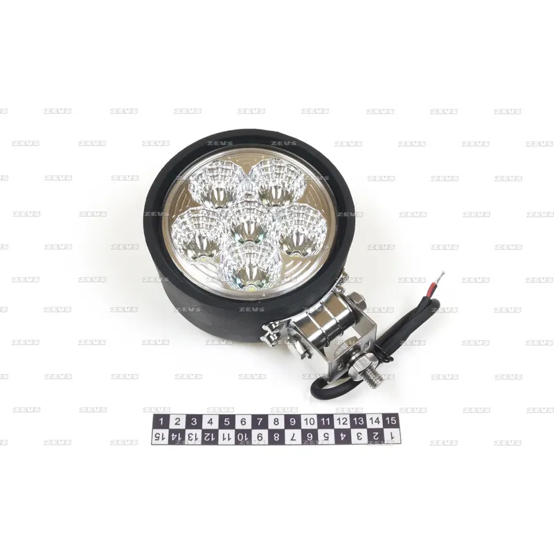Фара доп света white дальний12-28v резиновый корп. ZEVS KW-127S