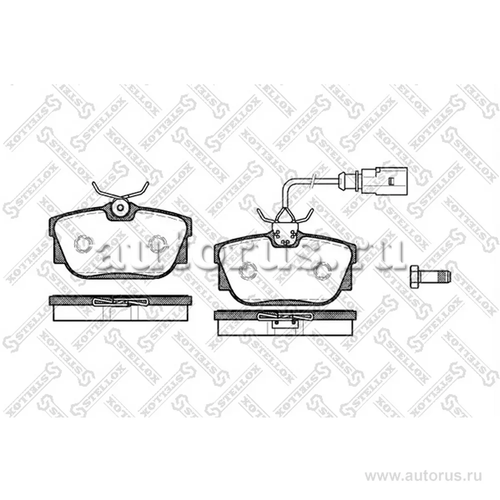 Колодки дисковые з. VW T4 2.5/2.4D 99-03 STELLOX 778 001B-SX