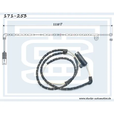 Датчик тормозной LANDROVER RANGE ROVER III задний STARKE 171253