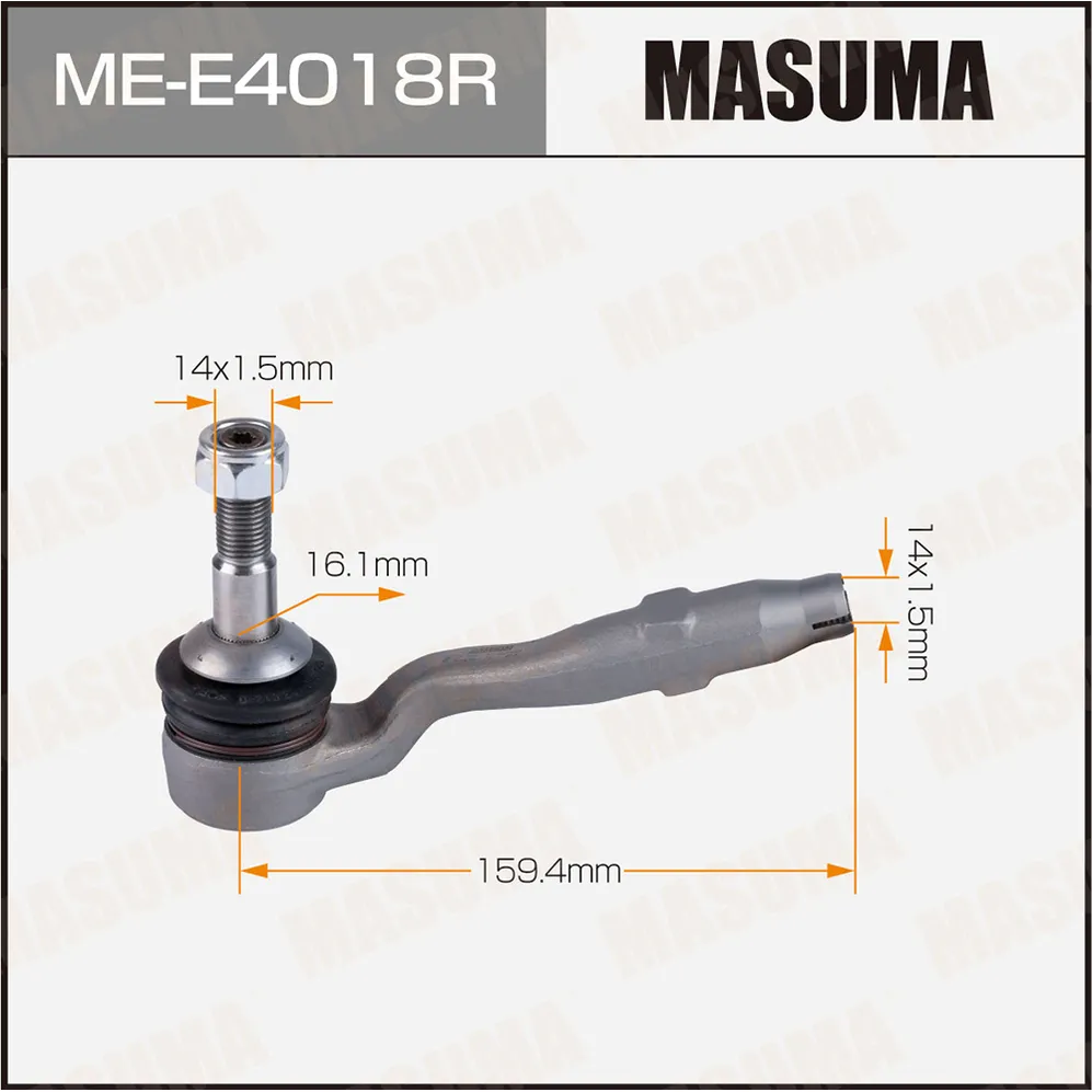 Наконечник рулевой тяги MASUMA BMW 5-SERIES (F10) RH MASUMA MEE4018R