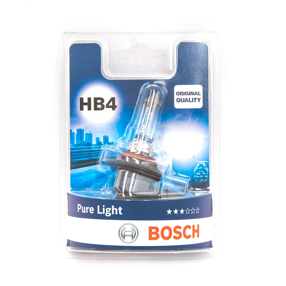 Лампа 12V HB4 51W BOSCH Pure Light 1 шт. блистер 1 987 301 063