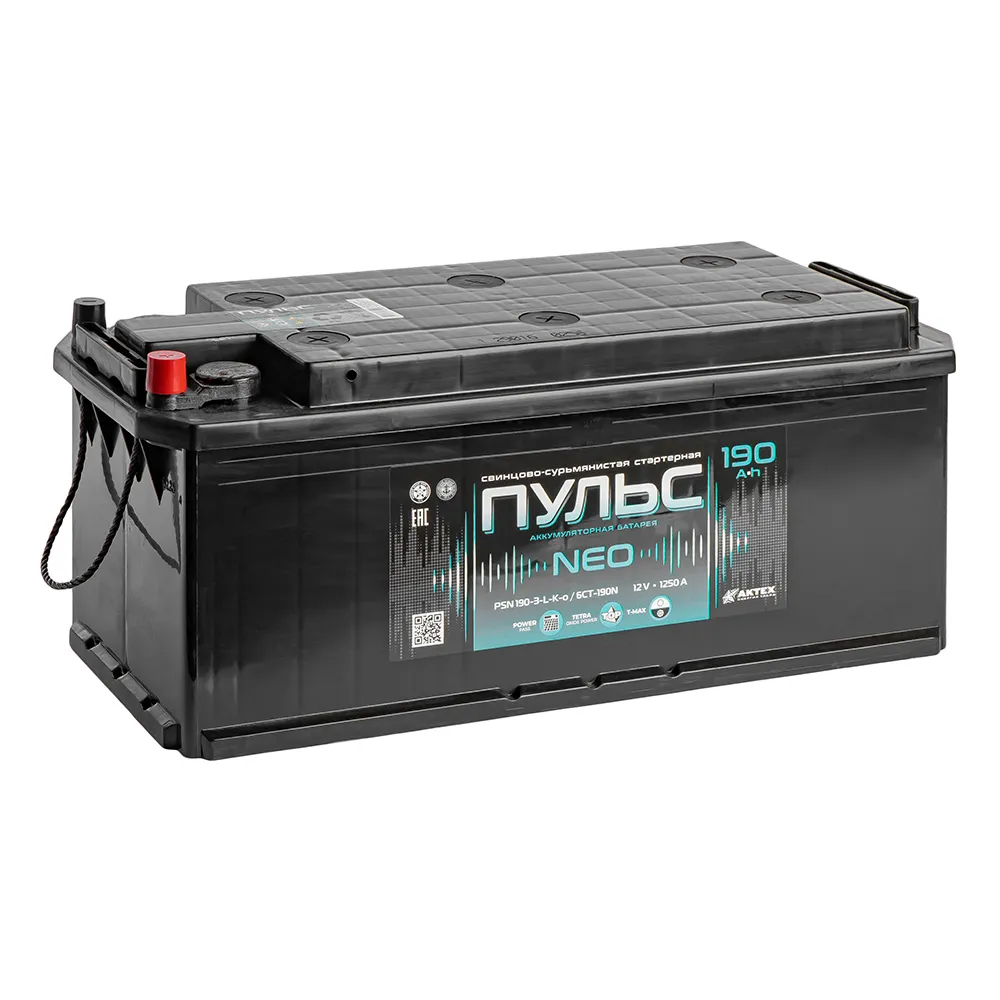 Аккумулятор ПУЛЬС Standart 190 А/ч R+(4) 514x218x210 B EN 1250 А