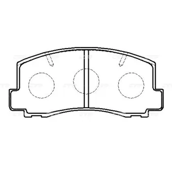 Тормозные колодки CTR CKM-2