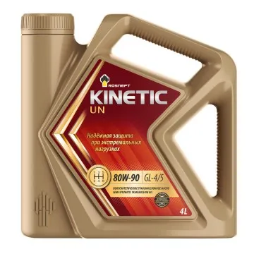 Масло трансмиссионное Rosneft Kinetic UN 80W90 полусинтетическое 4 л 40817642