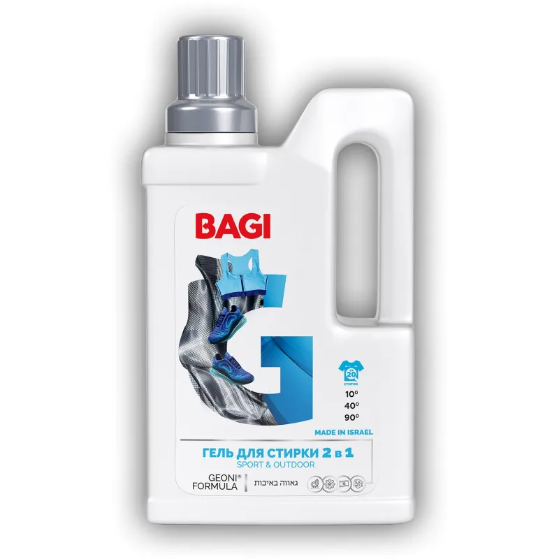Гель для стирки Bagi концентрированный 2в1 SportOutdoor 950мл 1442563
