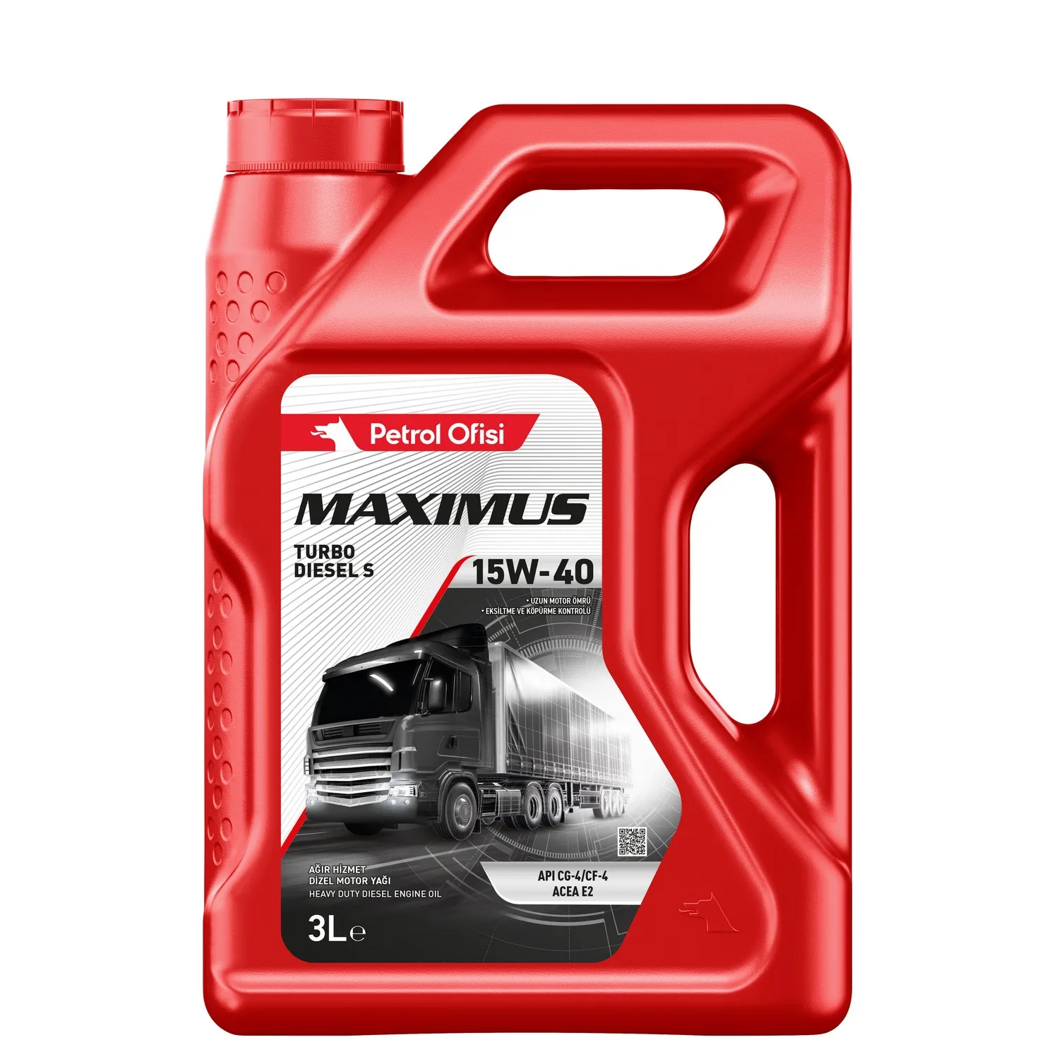 Масло моторное MAXIMUS TURBO DIESEL S 15W-40 3 л. Petrol Ofisi 400001596