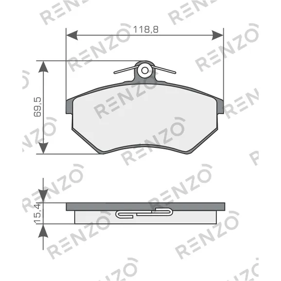 Колодки дисковые RENZO RNZ327
