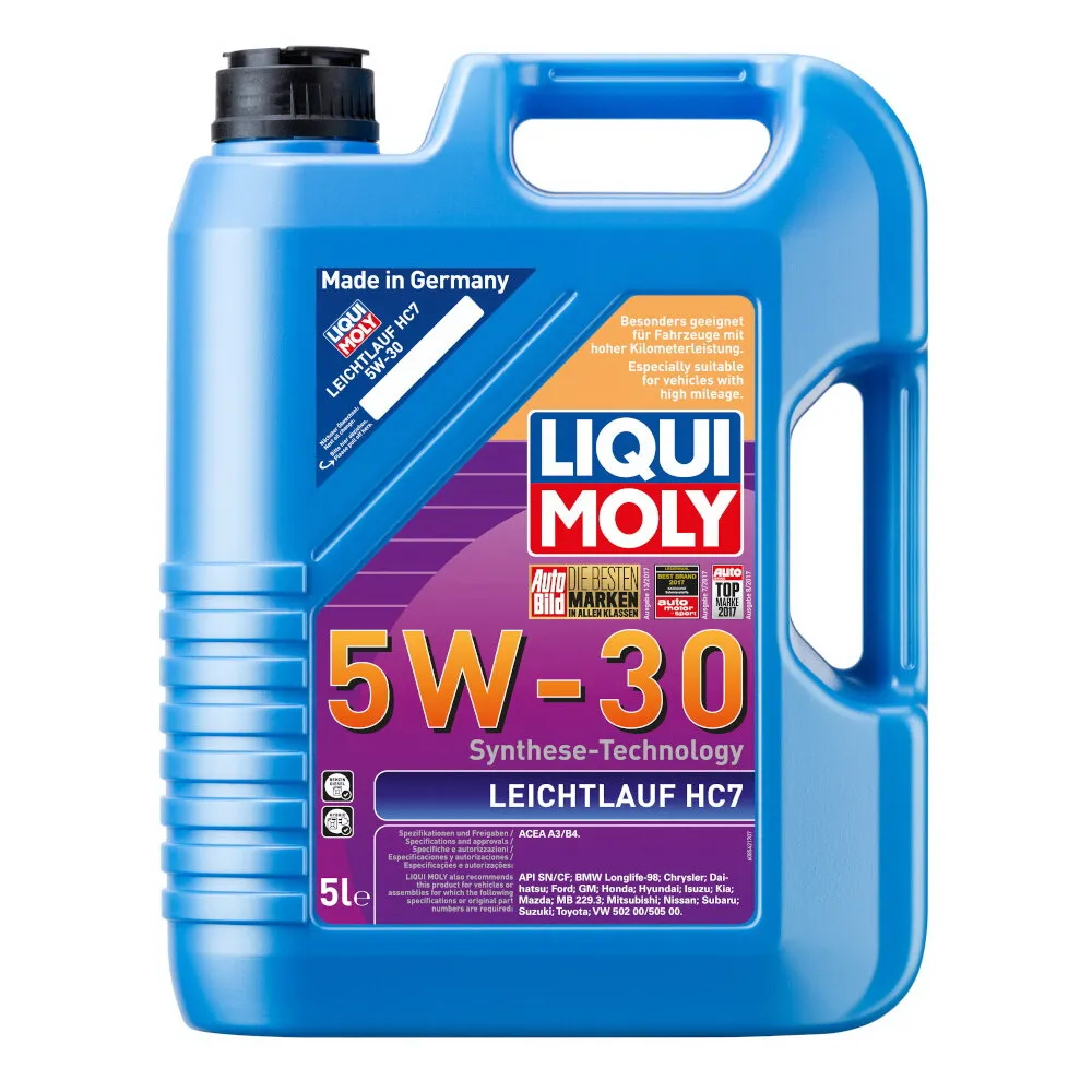 Масло моторное Leichtlauf HC 7 5W-30 A3/B4 (5л) LIQUI MOLY 8542