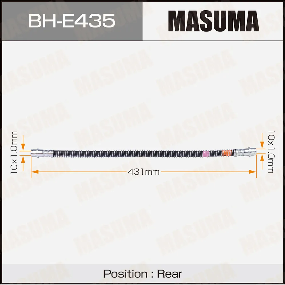 Шланг тормозной MASUMA VW- /rear/ TOUAREG 05- MASUMA BHE435