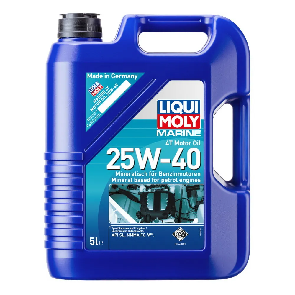 Масло моторное д/лодок Marine 4T Motor Oil 25W-40 SM (5л) LIQUI MOLY 25027