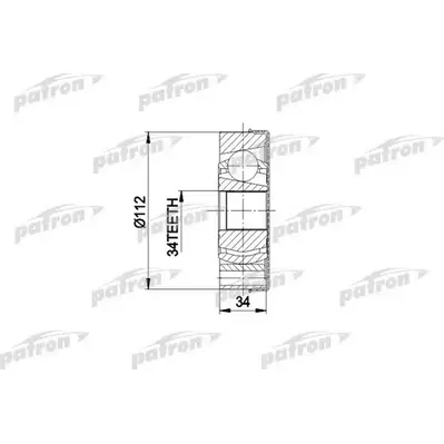 ШРУС внутр к-кт [B:34, D:112] WV: SHARAN 00-, FORD: GAL PATRON PCV5034