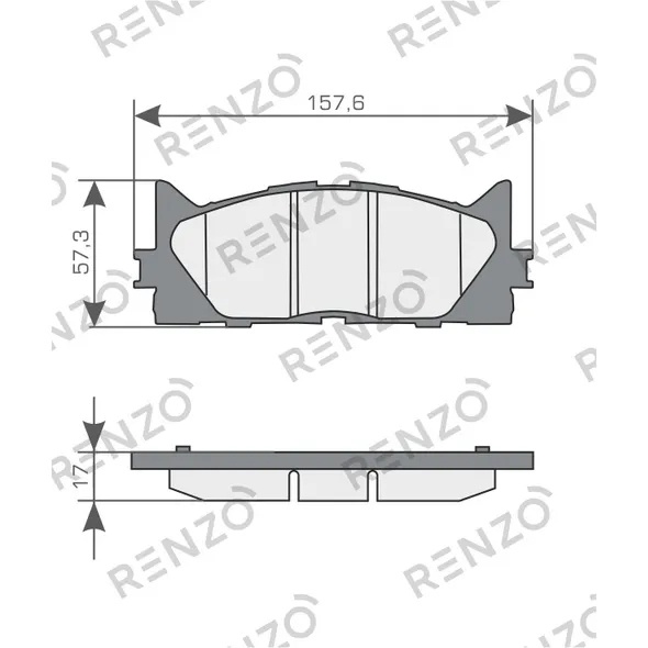Колодки дисковые RENZO RNZ286