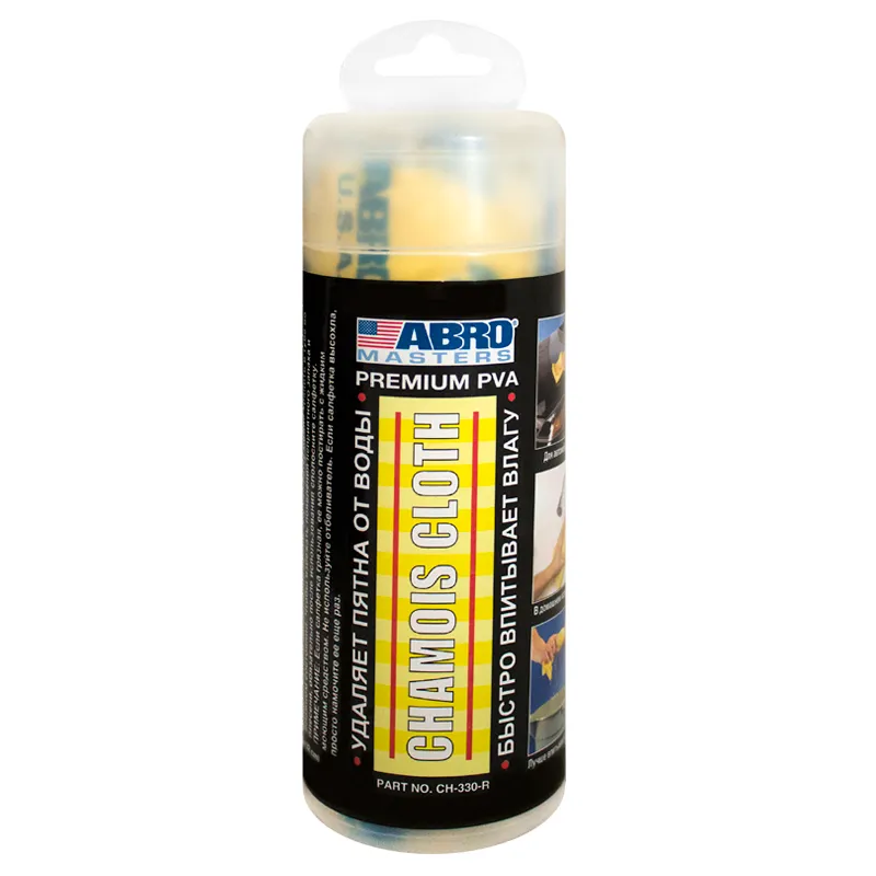 Салфетка влаговпитывающая ABRO 32х43 см замша ABRO CH-330