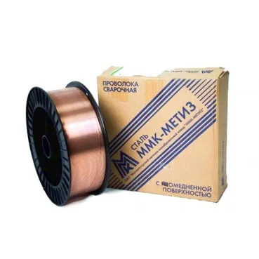 Проволока сварочная Св08Г2С Омедненная 0,8 мм Д-200, ГОСТ2246-70, уп.5 кг мм К-МЕТИЗ мм К-СВ-08Г2С-О ММК-МЕТИЗ ММК-СВ-08Г2С-О