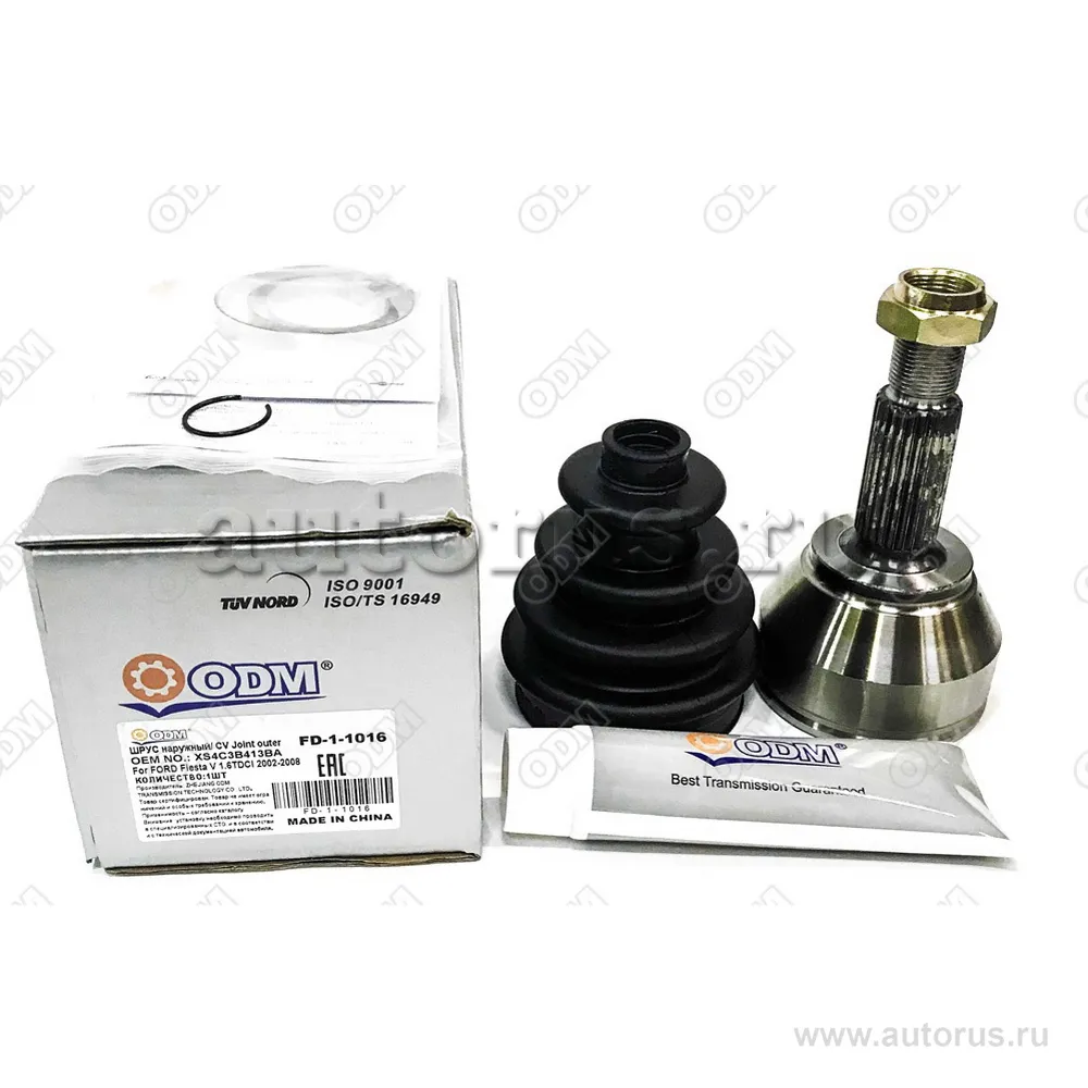 ШРУС наружный (к-кт) FORD Fiesta V 1.6TDCI 2002-2008 ODM fd11016