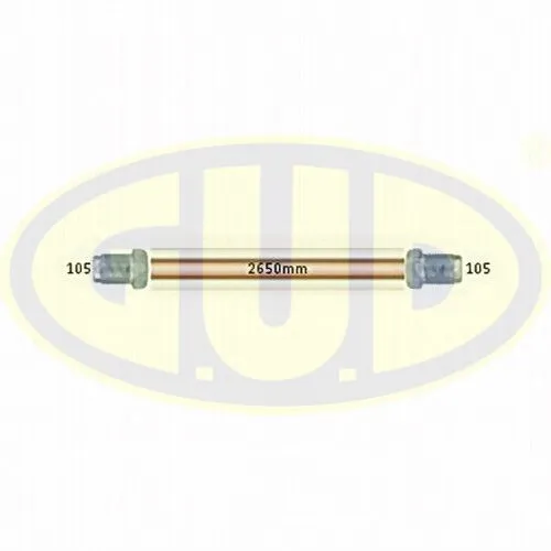 ТРУБКА ТОРМОЗНАЯ WP-707 L2650MM МЕДНАЯ G.U.D 1051052650