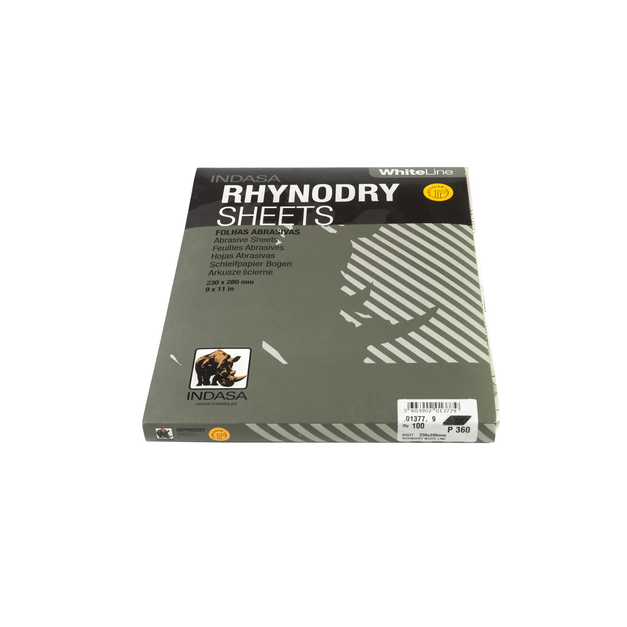 Лист RHYNODRY 230 мм x280 мм Р360 Indasa 01377