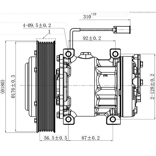 Компрессор кондиционера ZIKMAR Z14441R