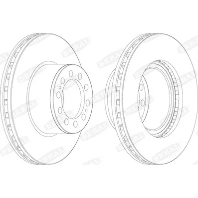 Диск тормозной 430 131 45 143.5 10N-168-M12 2 ACTROS AXOR BERAL BCR323A