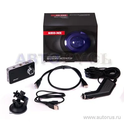Видеорегистратор автомобильный, SHO-ME, Full HD, экран 2.7, обзор 120°, G-сенсор HD29-LCD