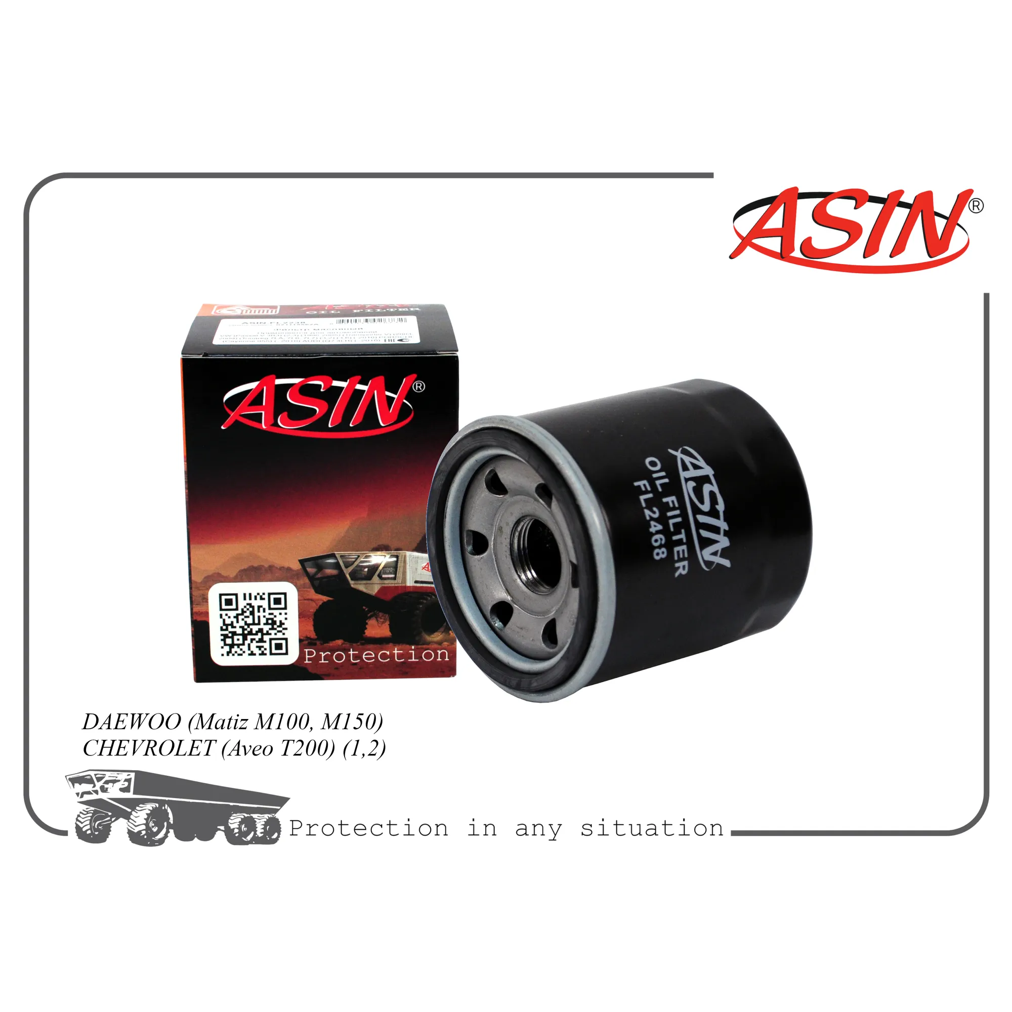 Фильтр масляный 96570765/ASIN.FL2468 ASIN ASIN ASINFL2468