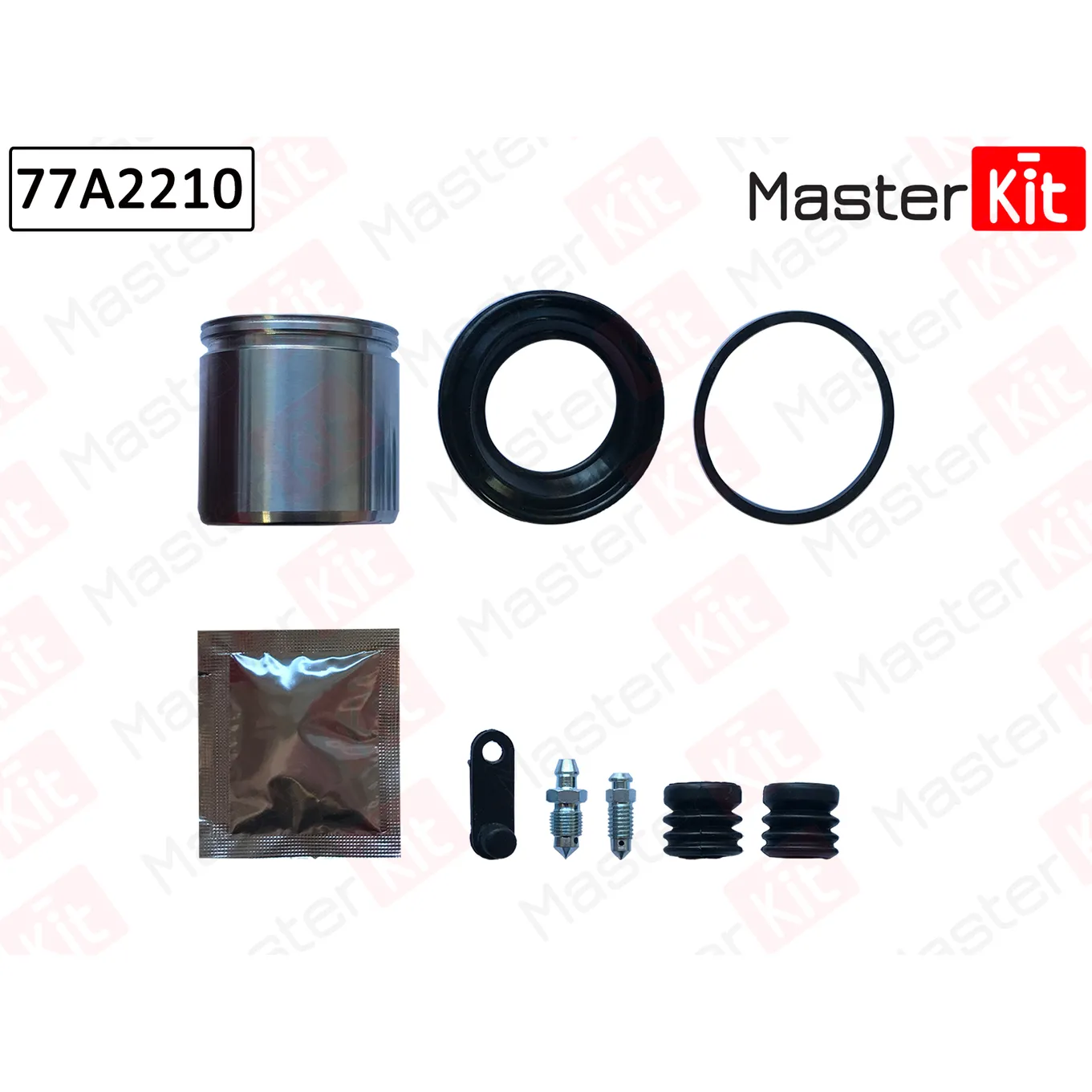 Ремкомплект тормозного суппорта + поршень VW TRANSPORTER IV 1990 - 2003, Lancia DELTA II MASTERKIT 77A2210