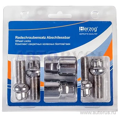 Секретки колесные болт M14x1.5x27 сфера HLB 003K-3