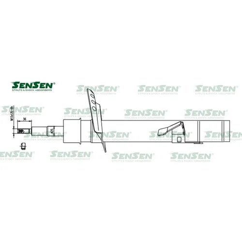 Аморт. перед. лев. газ Land Rover Freelander 2 (FA) SENSEN 42141492