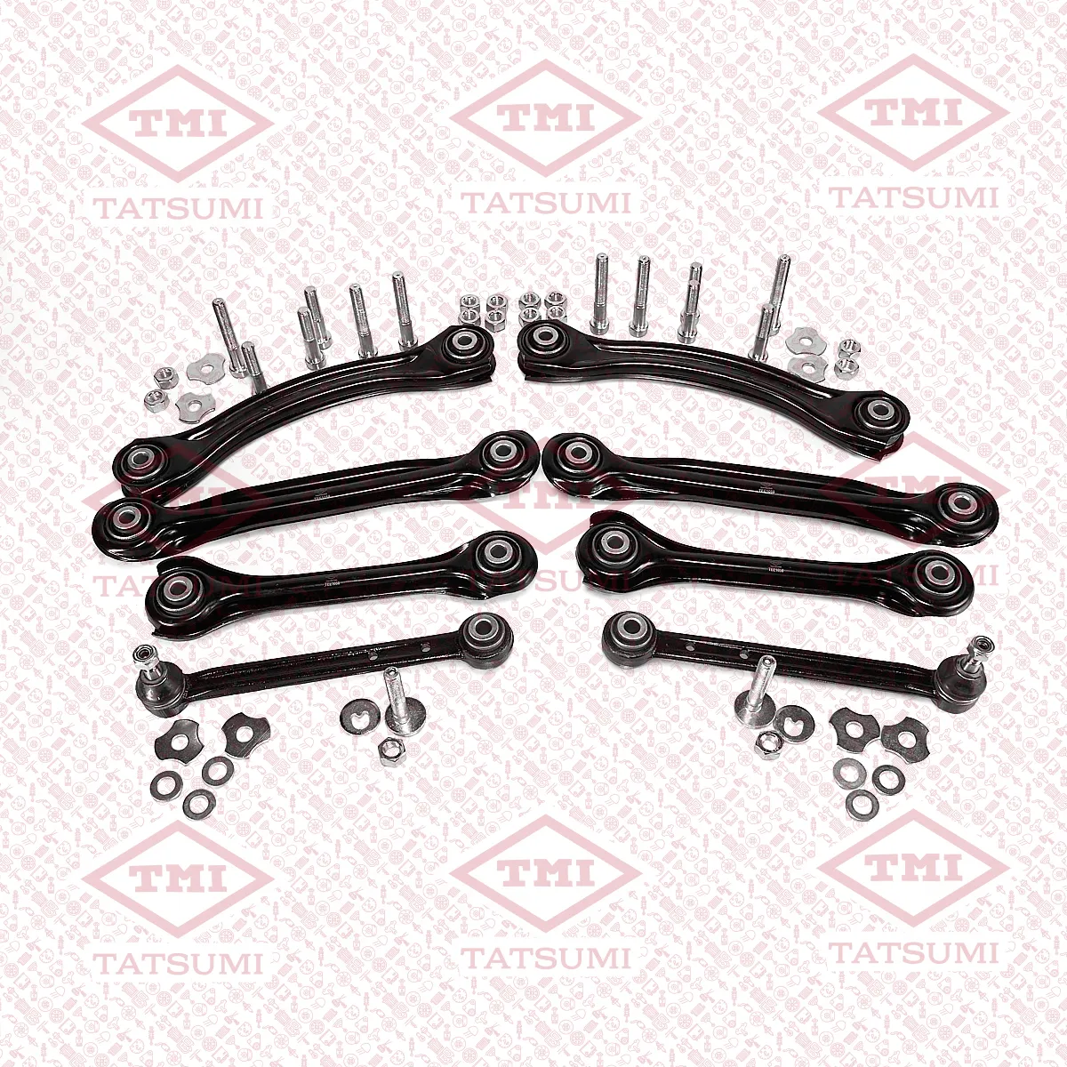 Комплект рычагов задней подвески [8 рычагов) MERCEDES W201/W202/W124/W210/W124 82-> TATSUMI TEE1058