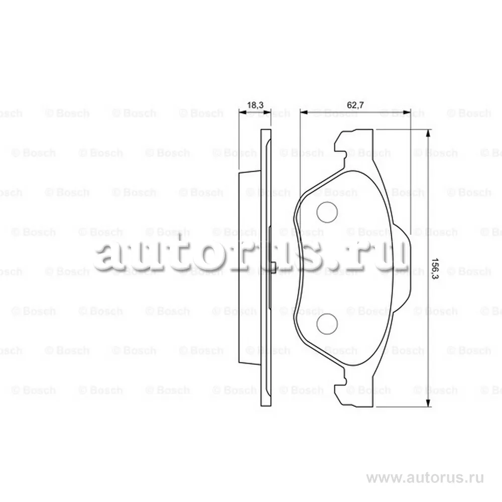 Колодки тормозные BOSCH 0 986 494 034