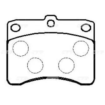 Тормозные колодки CTR CKD-1