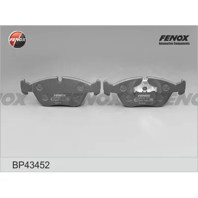 Колодки тормозные дисковые VOLVO XC70, C70, S70, 850 2.0-2.5, 91-00 ПЕРЕДНИЕ FENOX BP43452