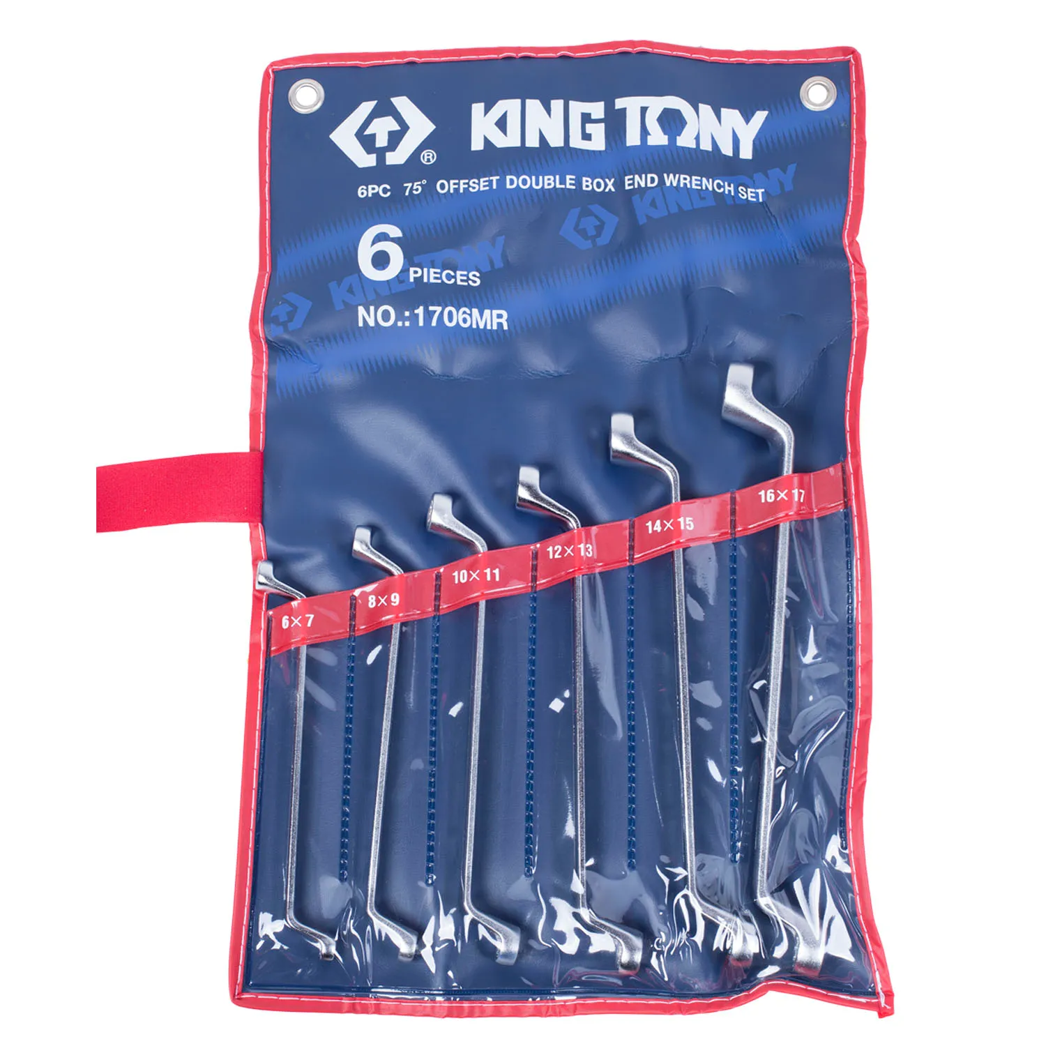 Набор накидных ключей, 6-17 мм, 6 предметов KING TONY 1706MR