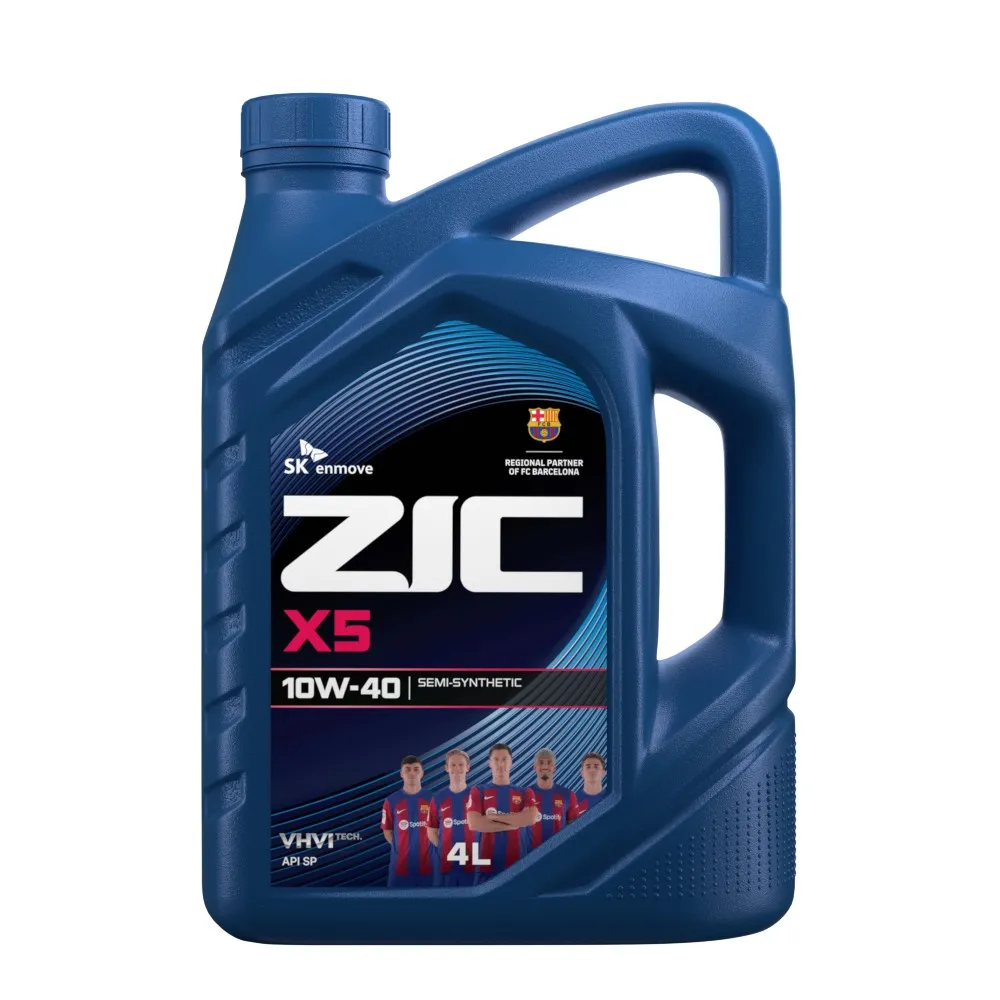 Масло моторное ZIC X5 10W-40 полусинтетическое 4 л 162622