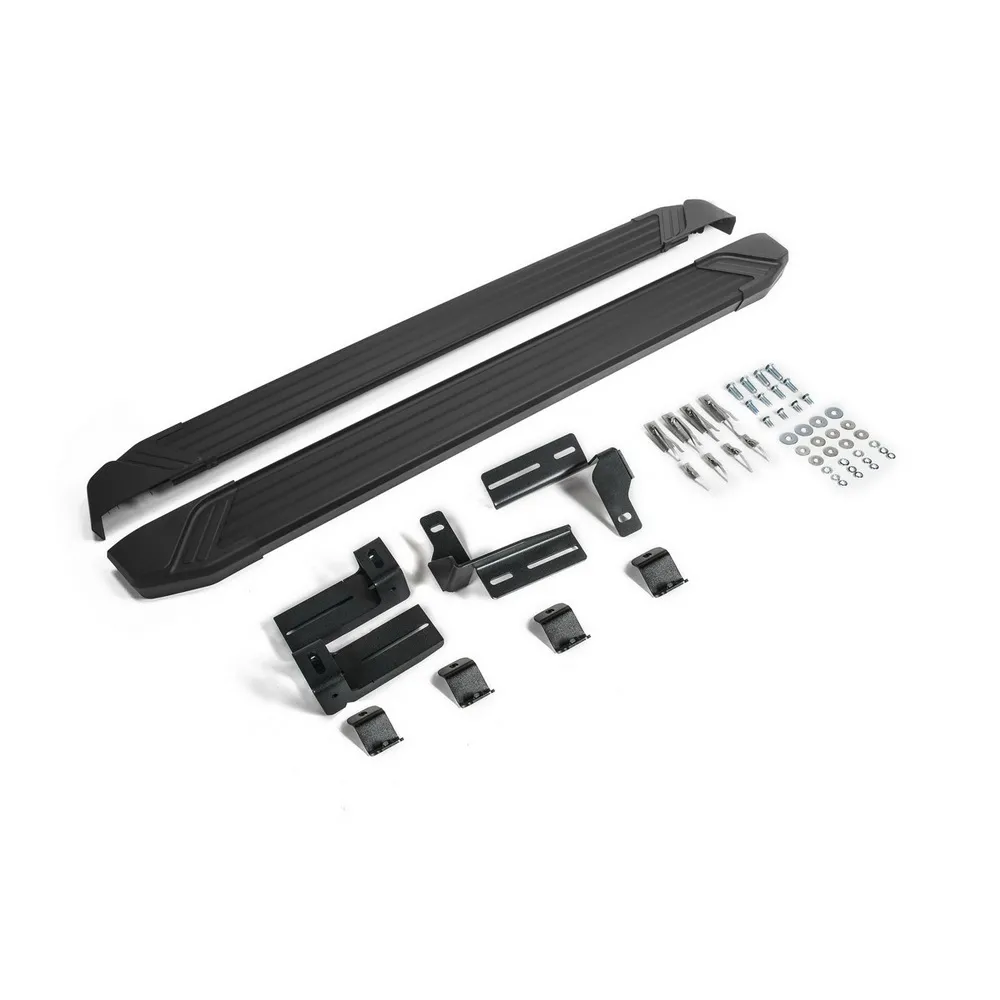 Порог алюминиевый Black Toyota Rav4 IV (CA40) рестайлинг Черный Rival F173ALB.5705.4