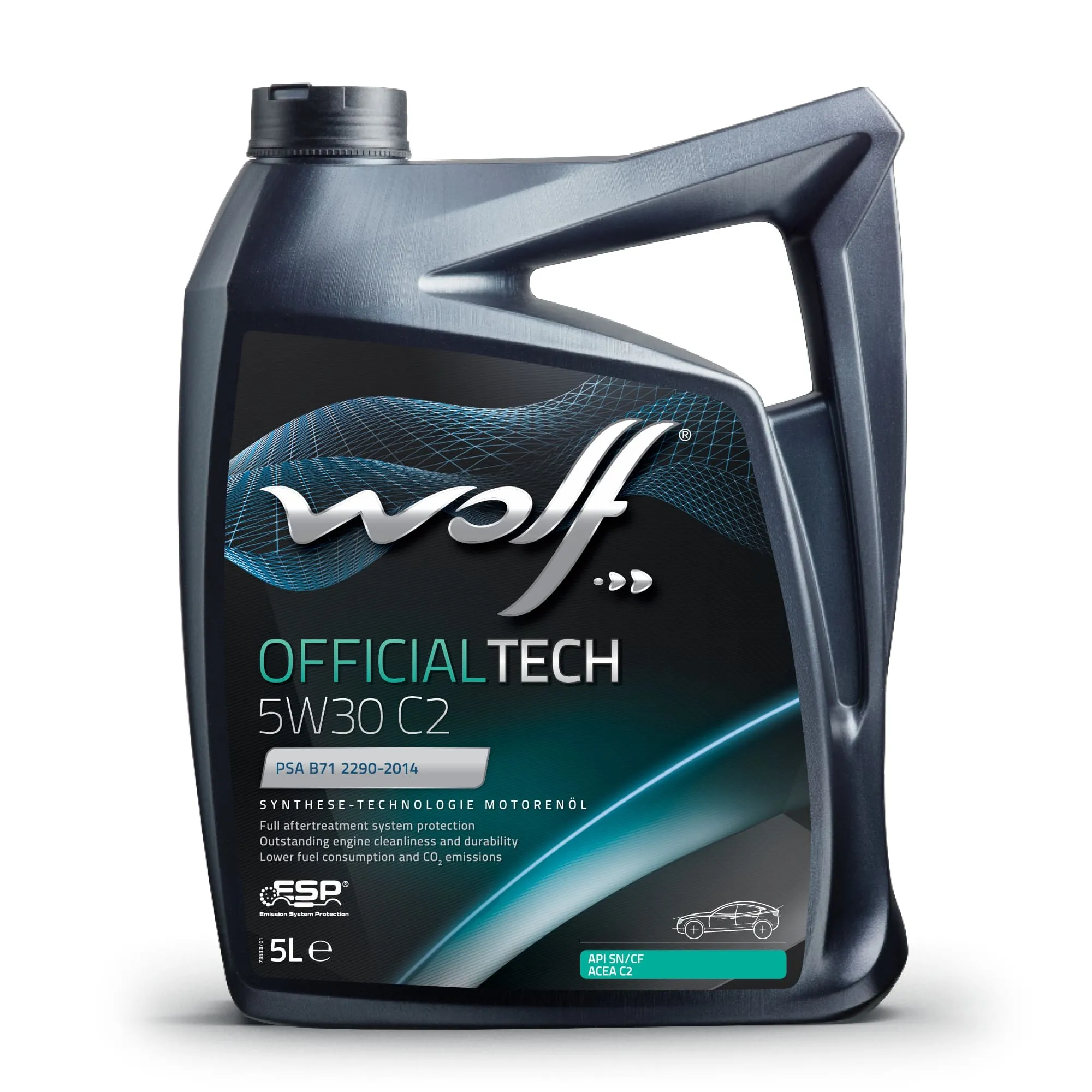 Масло моторное OFFICIALTECH C2 синтетика 5W-30 5 л.