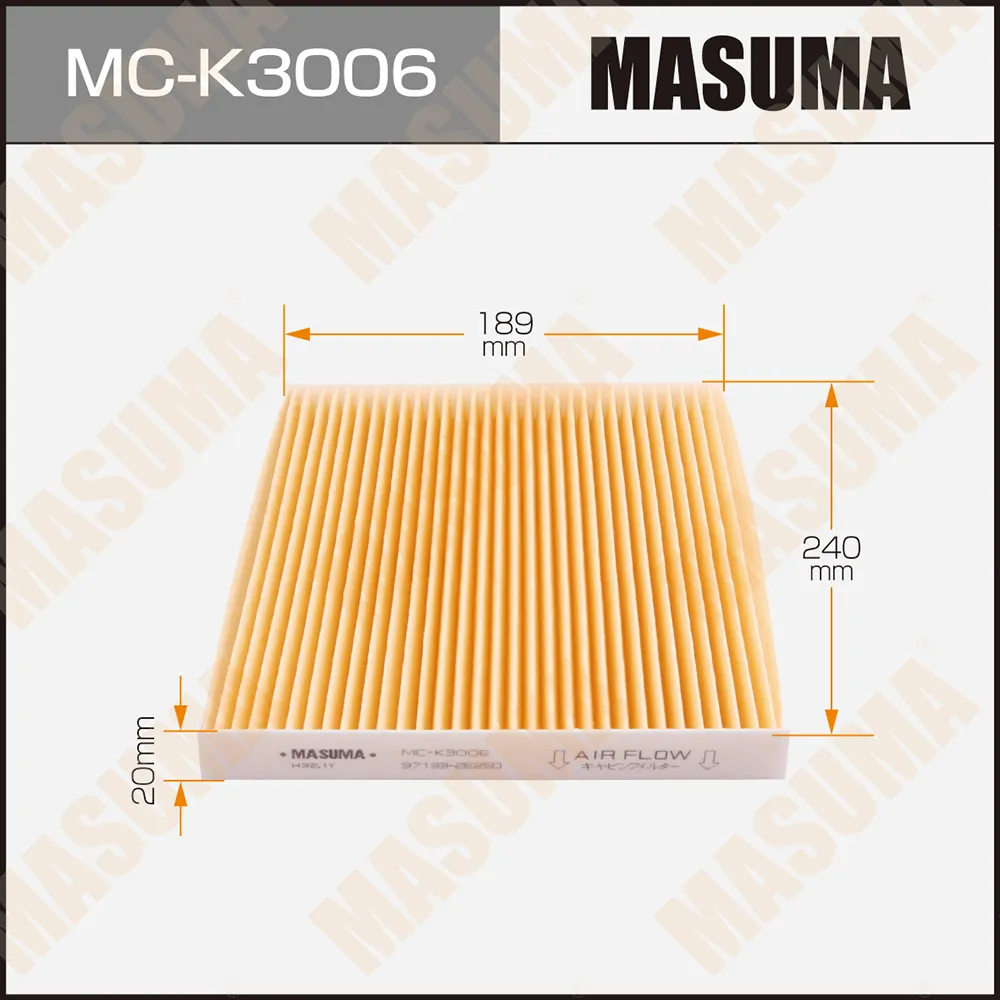 Фильтр салона HYUNDAI TUCSON (AC9407C) MASUMA MCK3006