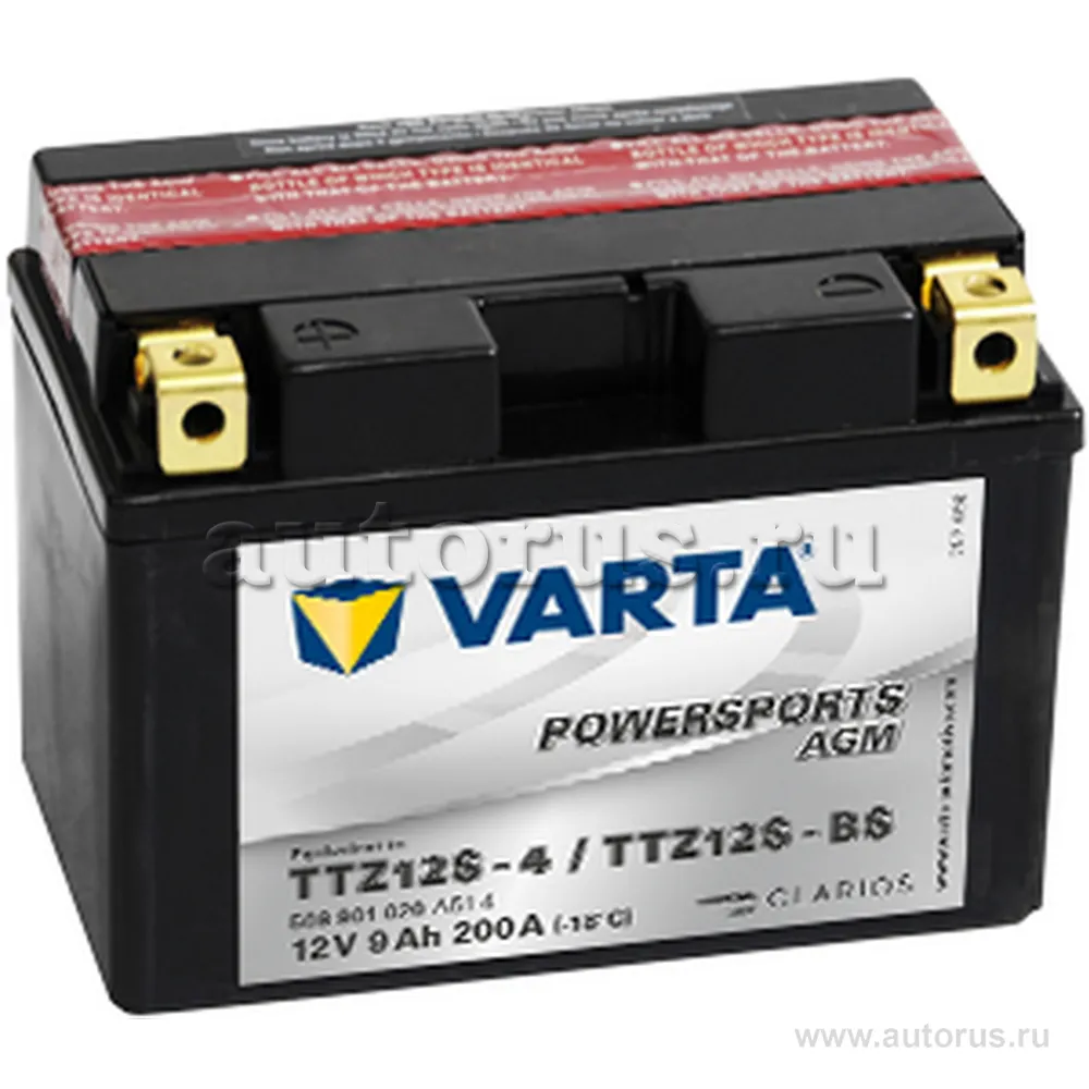 Аккумулятор VARTA moto AGM 9 А/ч прямая L+ 150x87x110 EN200 А
