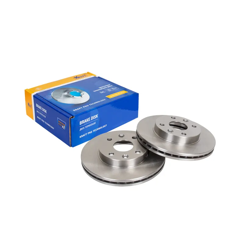 Диск тормозной передний для а/м KIA RIO SOHC R13 (00-) KRAFT KT 016026