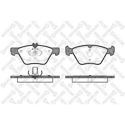 Колодки дисковые п. Chrysler 300M/Concorde/Voyager 2.7/3.3/3.5/2.5TD 95-04 STELLOX 621000_SX