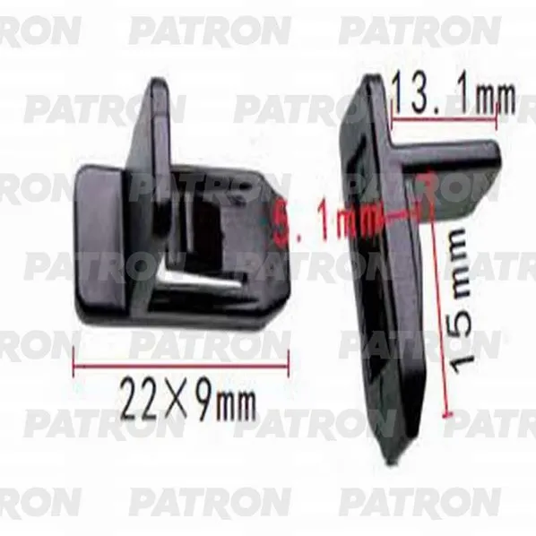 Клипса пластмассовая Mazda применяемость: решётки PATRON P371327