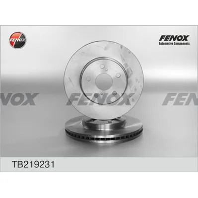 Диск тормозной TOYOTA CAMRY 00-, PREVIA 00- 296285, передний FENOX TB219231