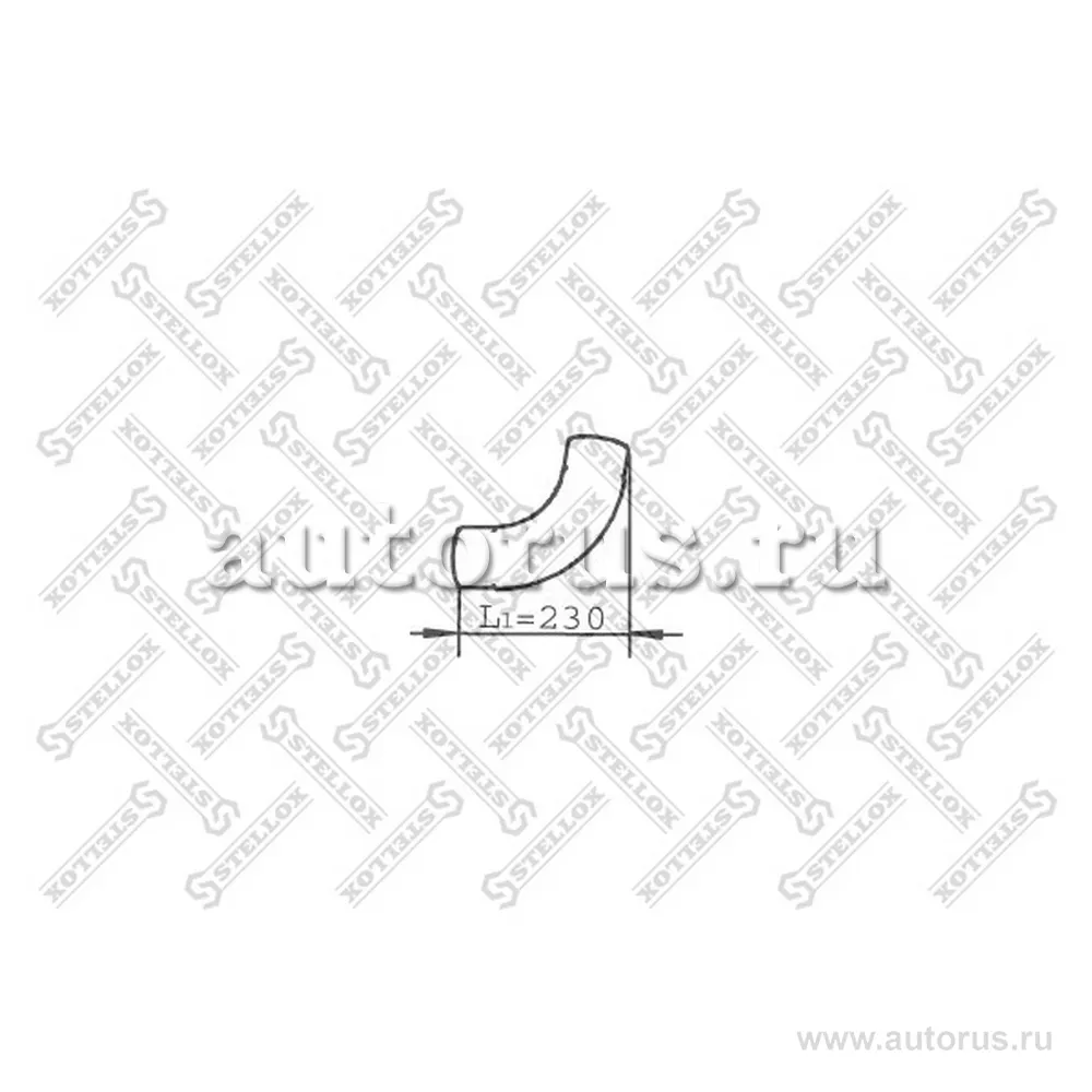 Труба глушителя выхлопная 1-изг MAN TGL/TGM STELLOX 82-03776-SX