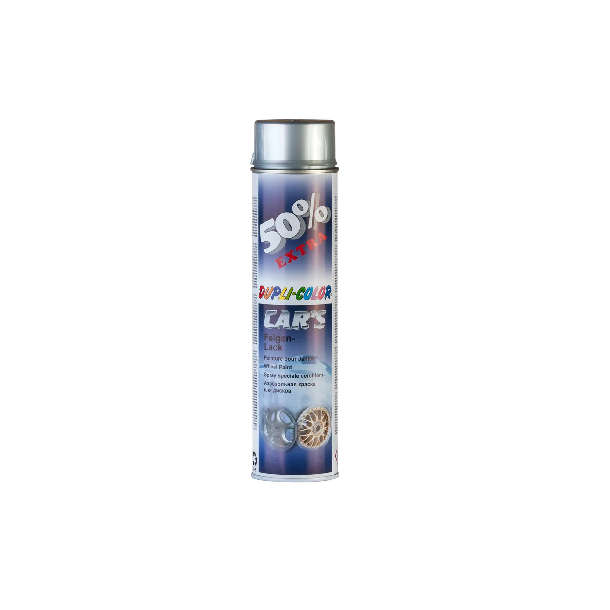 Эмаль для дисков серебристая 0,6л DUPLI COLOR 693823