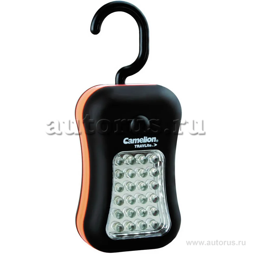 Автомобильный фонарь, 24+4 LED, 3XR03, пластик, магнит, подвес, блистер Сamelion SL7280-BP